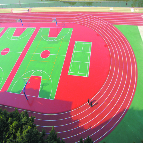 淮南第二中學混合式<a href=http://m.cnzcn.net.cn target=_blank class=infotextkey>塑膠跑道</a>