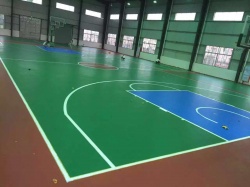 福建晉江室內硅PU球場_室內地面工程案例_廣東