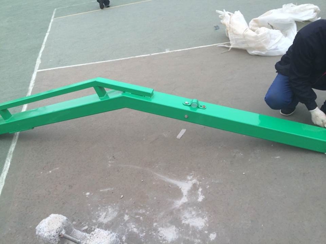 GYTY-A008移動式綠色單臂籃球架