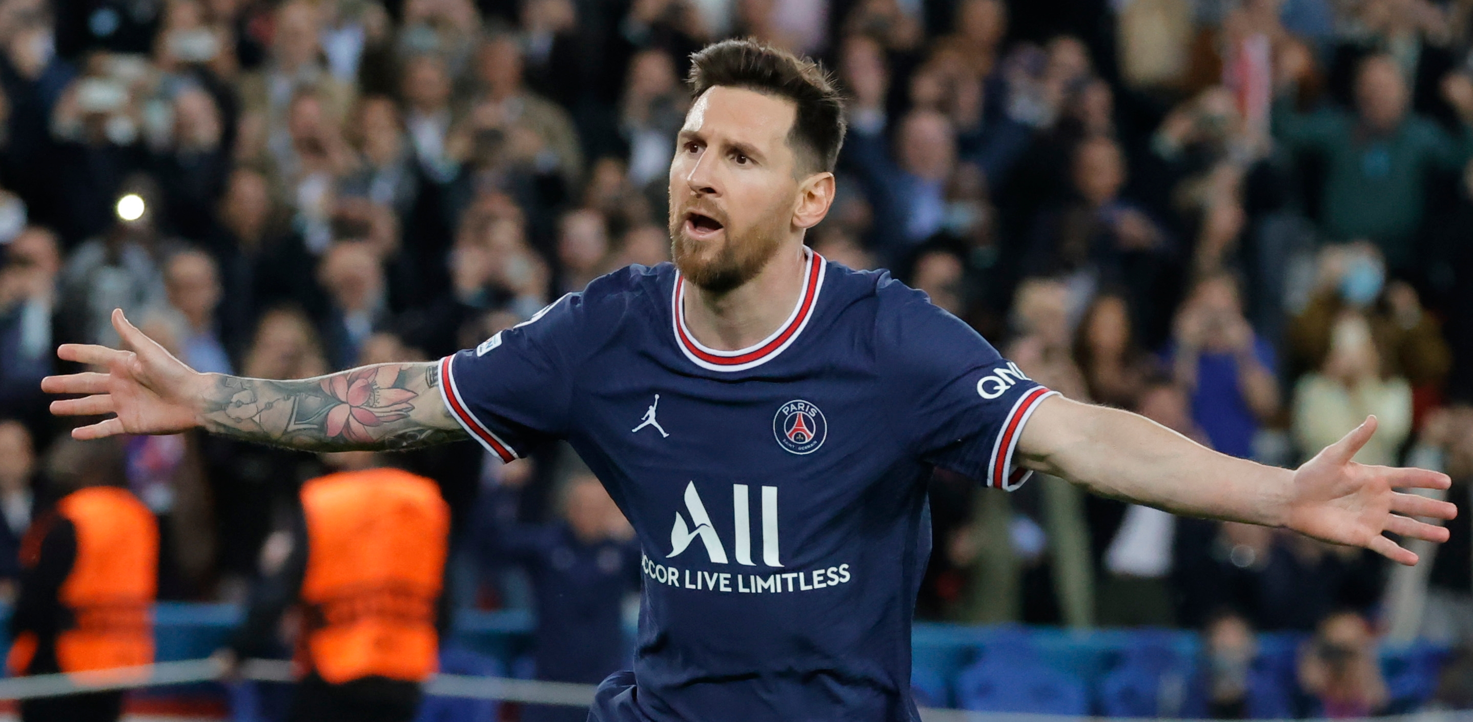 第34次！梅西歐冠雙響次數(shù)僅次于C羅