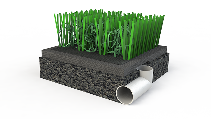 幼兒足球場人工草坪運動系統-草絲選用C型單絲，柔軟舒適，挺直度佳,安全環保的PU背膠(圖文)