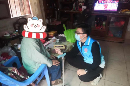 寒潮來襲，西區(qū)街道為困難群眾送溫暖