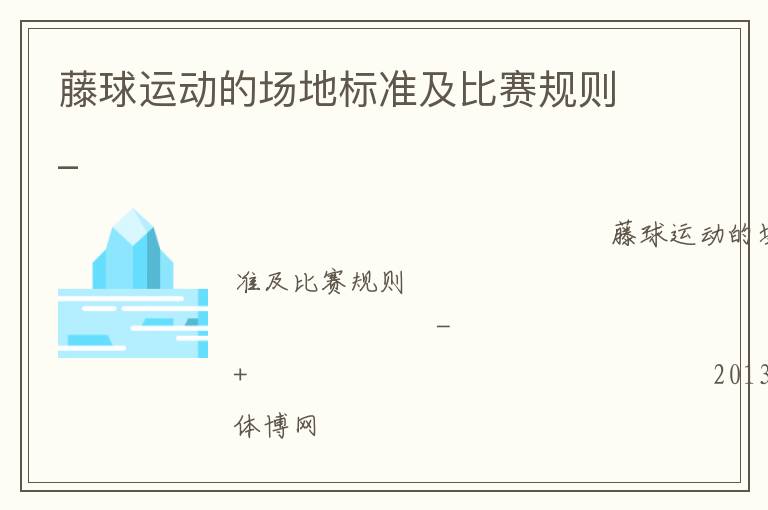 藤球運動的場地標準及比賽規則_