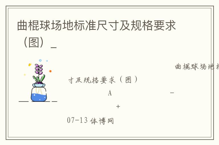 曲棍球場地標準尺寸及規格要求（圖）_