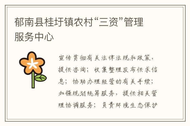 郁南縣桂圩鎮農村“三資”管理服務中心