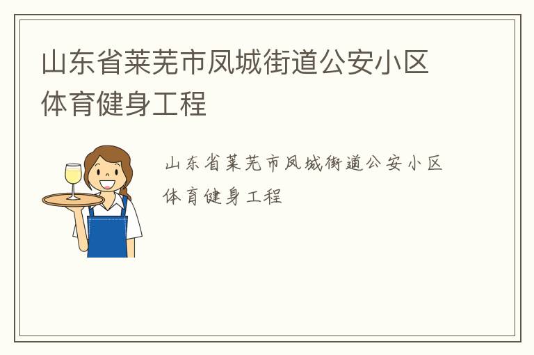 山東省萊蕪市鳳城街道公安小區體育健身工程