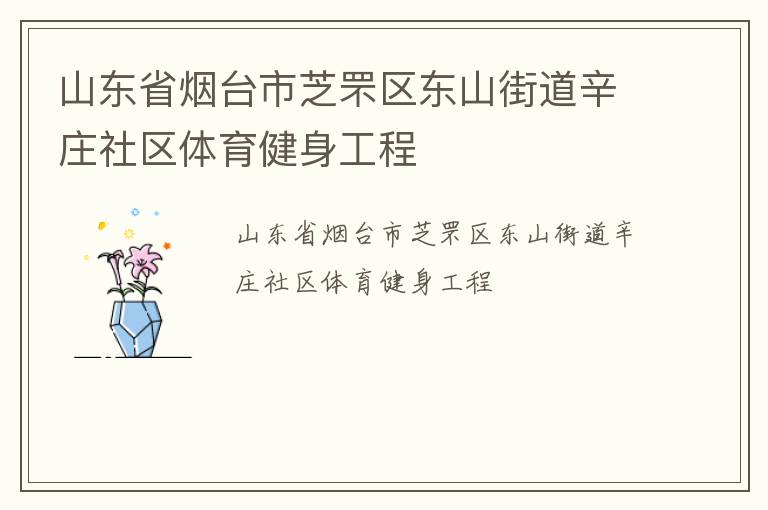 山東省煙臺市芝罘區東山街道辛莊社區體育健身工程