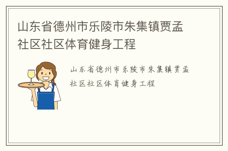 山東省德州市樂陵市朱集鎮(zhèn)賈孟社區(qū)社區(qū)體育健身工程