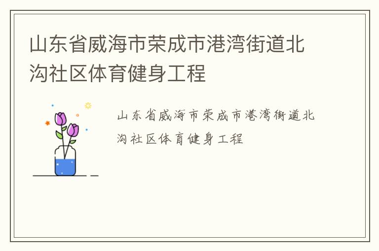 山東省威海市榮成市港灣街道北溝社區體育健身工程