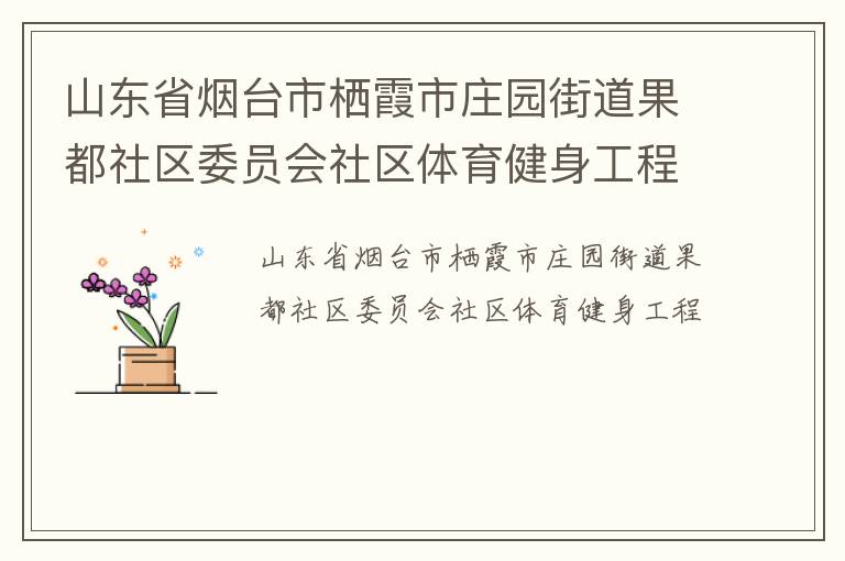 山東省煙臺市棲霞市莊園街道果都社區委員會社區體育健身工程