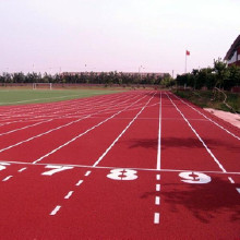 厚冠8mm室外透氣型跑道 EPDM塑膠工程 山西寧武自結紋塑膠跑道批發