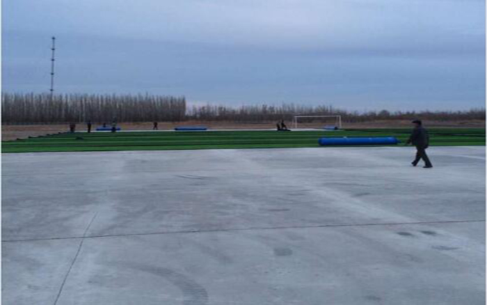 人造草坪足球場水泥混凝土基礎效果