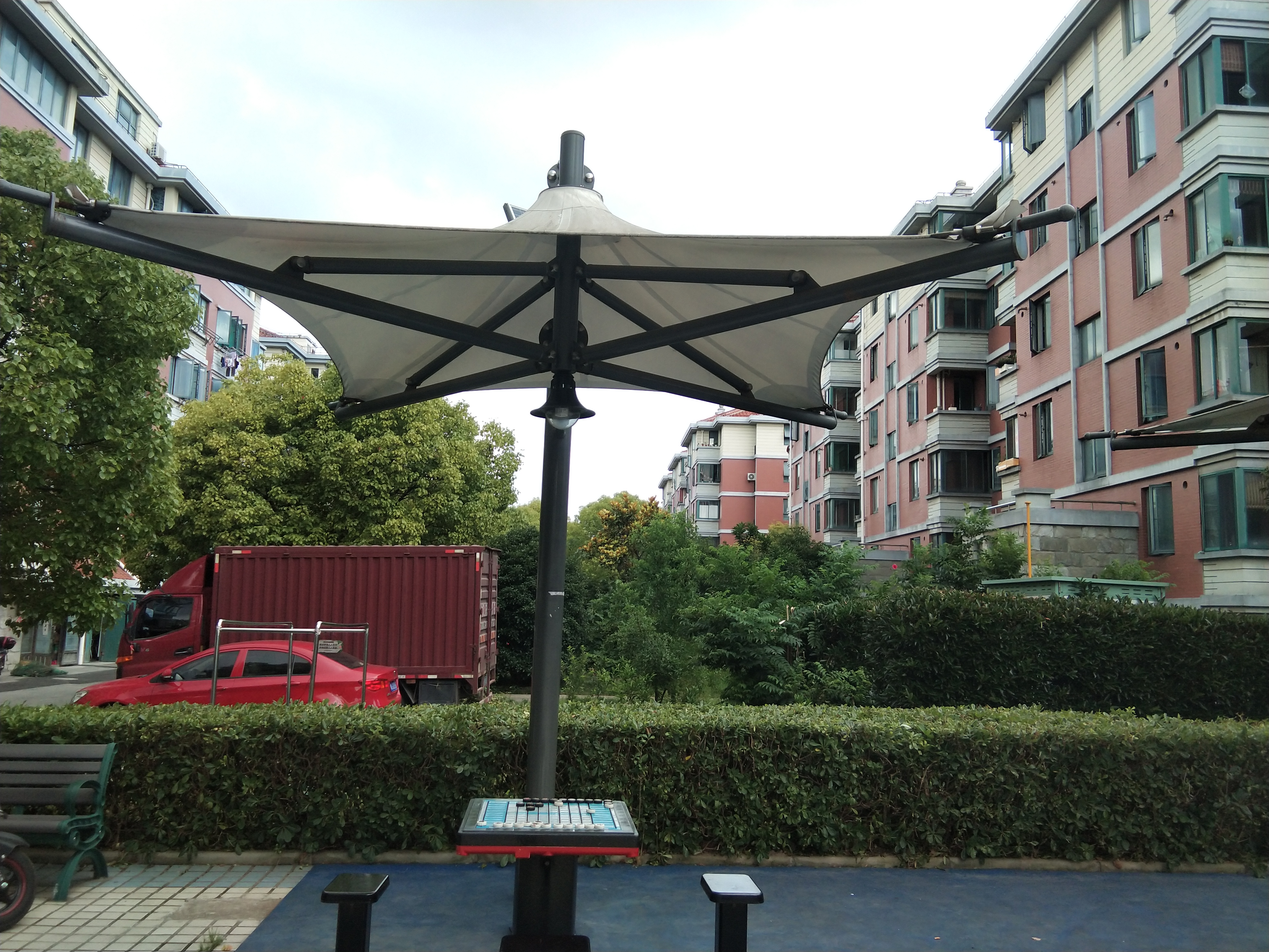 太陽能燈光遮陽棚 太陽能燈光遮陽棚