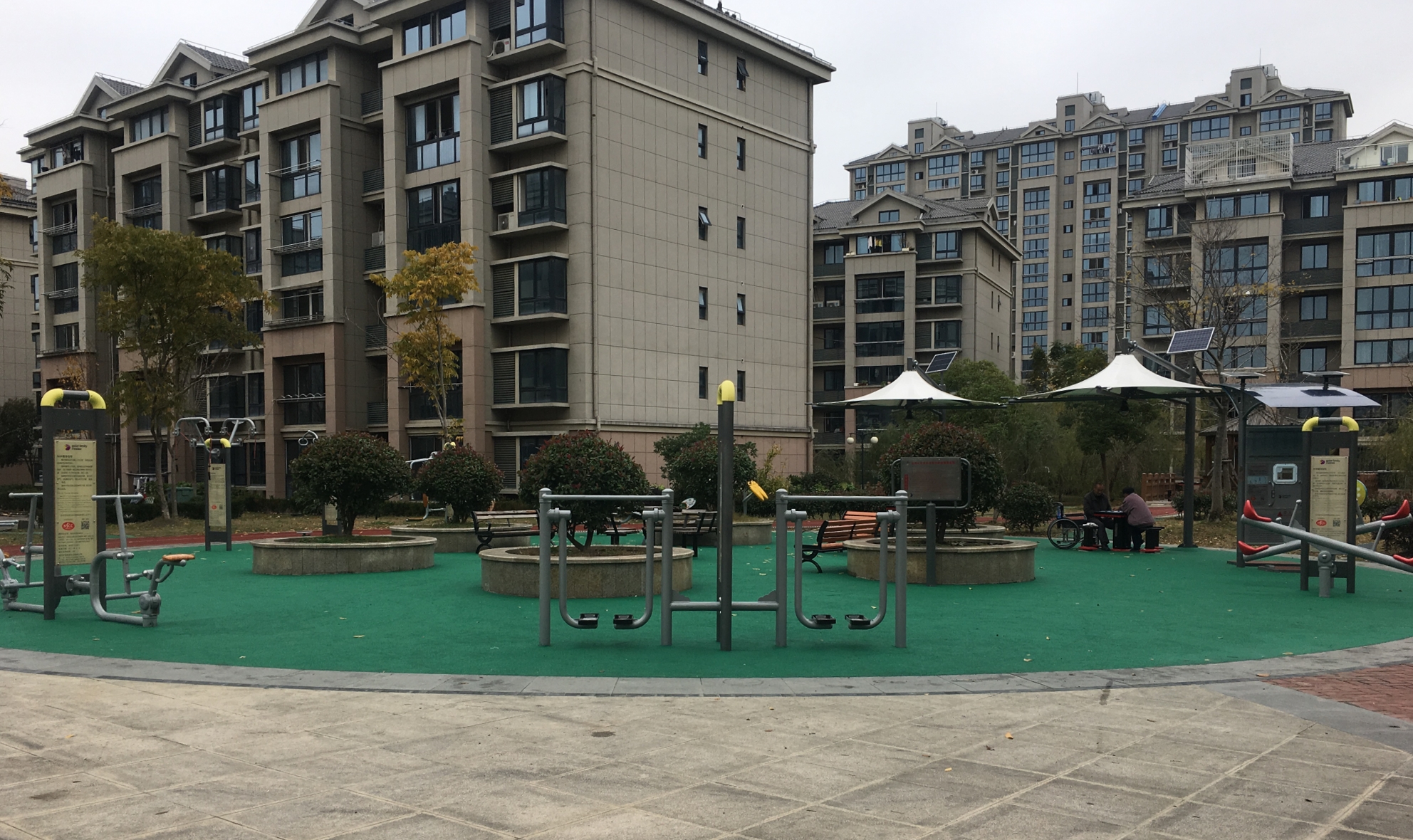 金海街道金水佳苑健身苑點