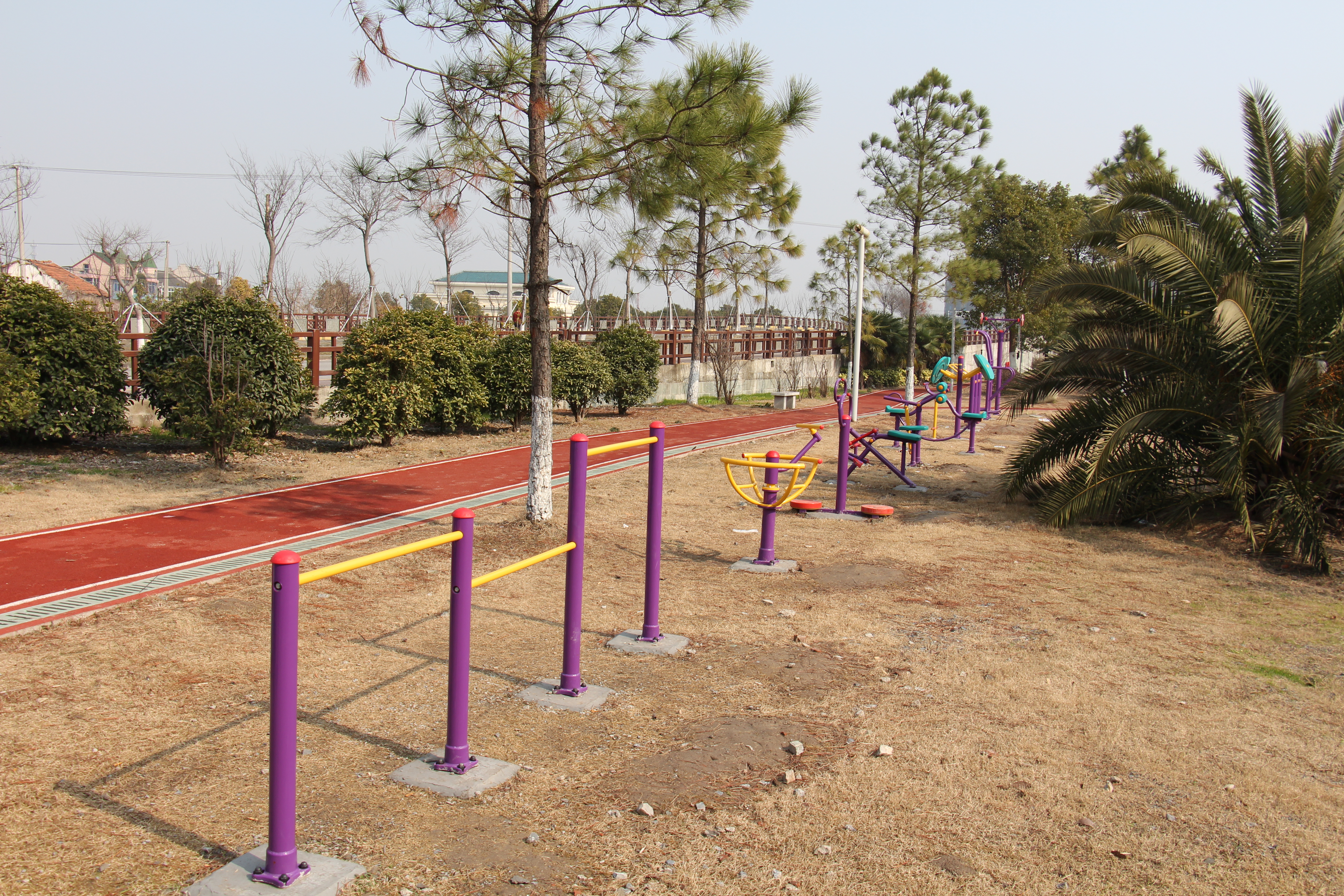 奉城鎮蘭博路健身步道市民益智健身苑點