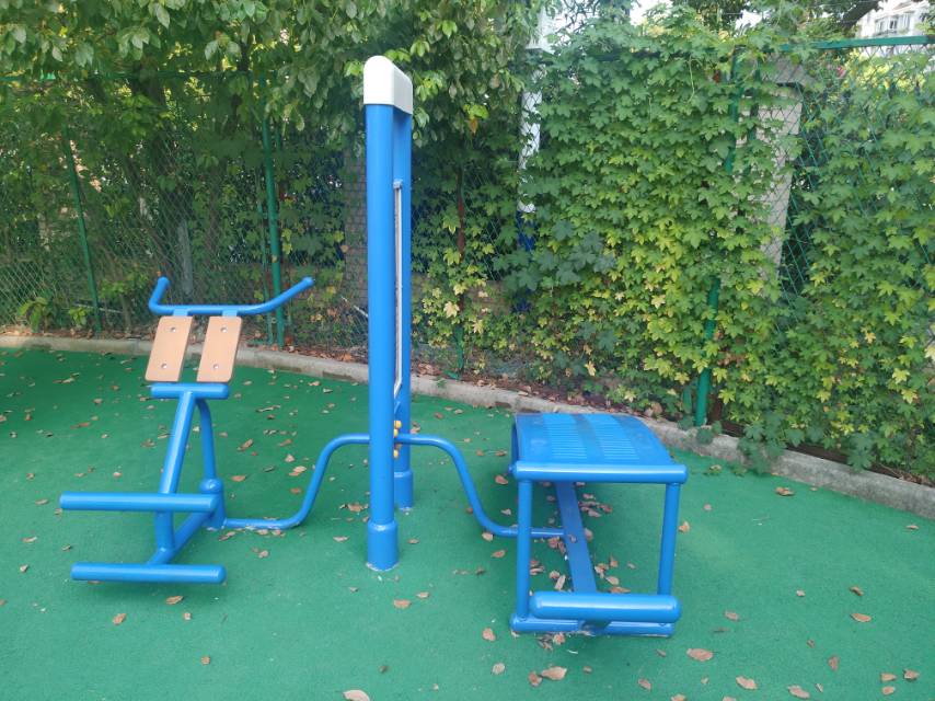 雙立柱腹背訓練器