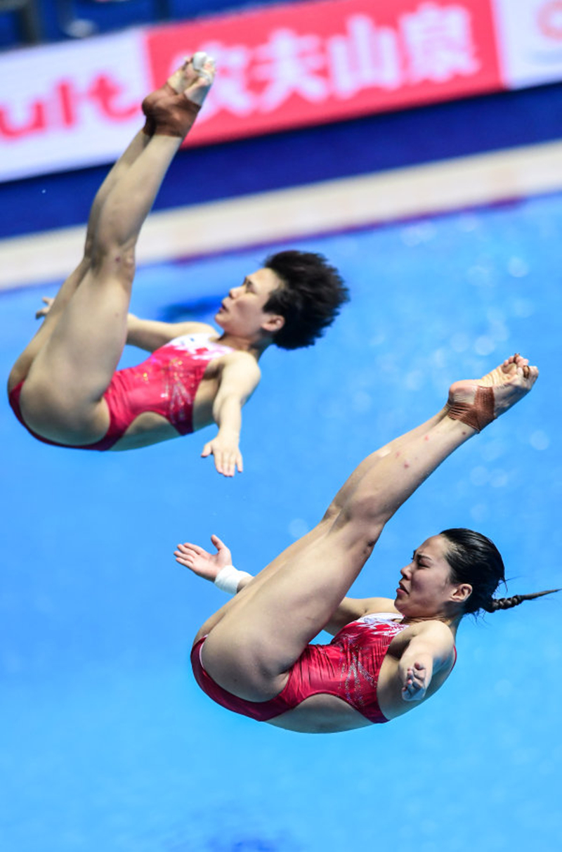 實現女雙3米板十連冠 沒有最好只有更好