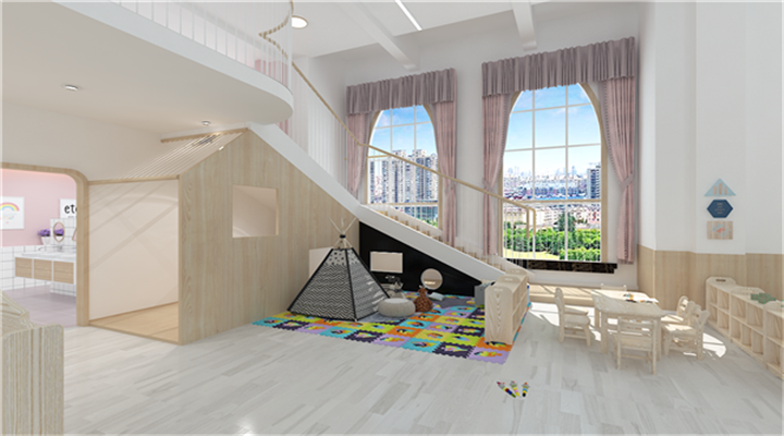 南方幼兒園室內整體設計：現代幼兒園教室