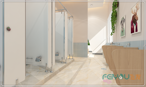 南方幼兒園室內整體設計：簡約卡通衛生間