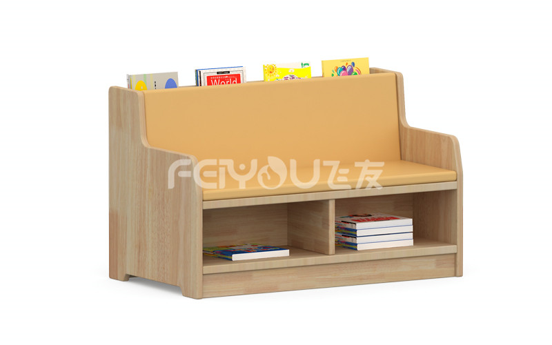 幼兒園家具兒童閱讀室實木書柜學習互動沙發書架.jpg