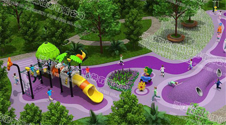 南方游樂：鋼管件小博士兒童滑梯材質說明