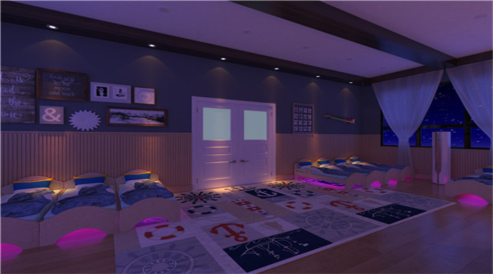 南方幼兒園室內(nèi)整體設(shè)計(jì)：現(xiàn)代幼兒園寢室