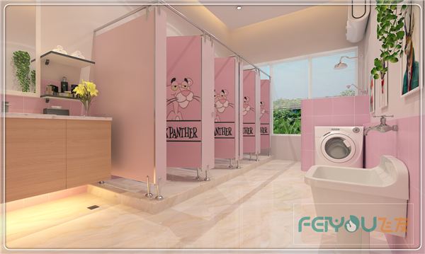 南方幼兒園室內整體設計：簡約卡通衛生間