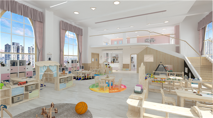 南方幼兒園室內整體設計：現代幼兒園教室