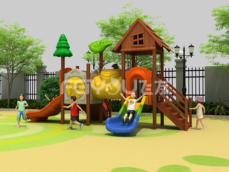 木質組合滑梯-013