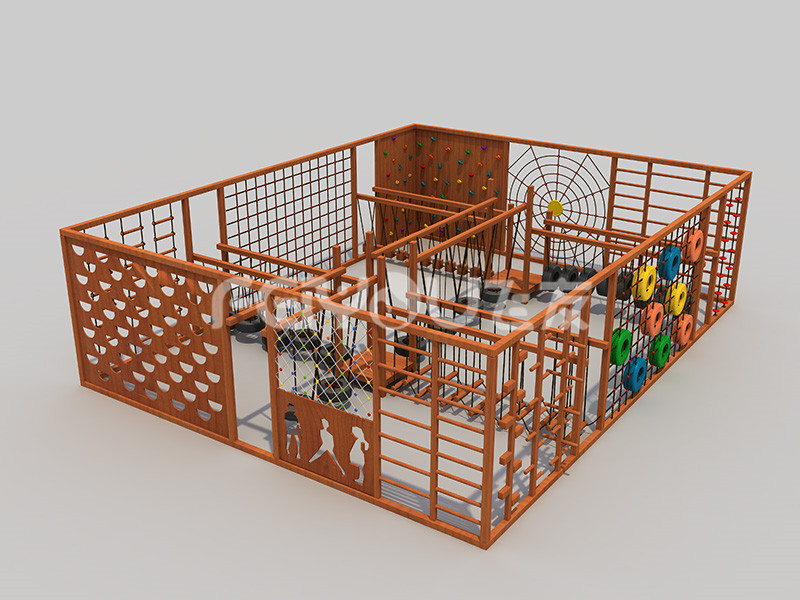 木質組合滑梯-028