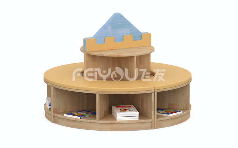 幼兒園實木家具環保水性漆寶寶多功能學習互動城堡組合書柜.jpg