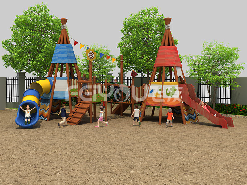 木質組合滑梯-017