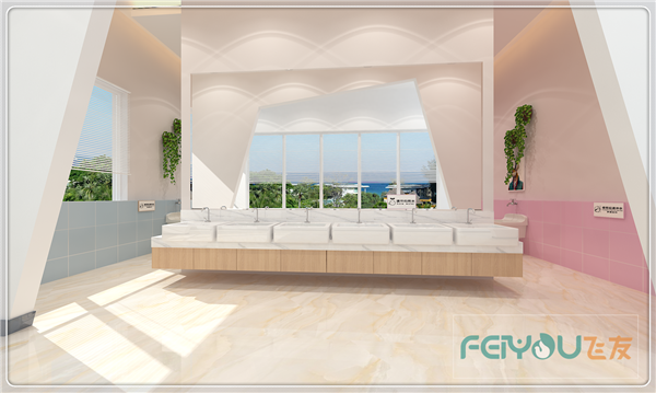 南方幼兒園室內整體設計：簡約卡通衛生間