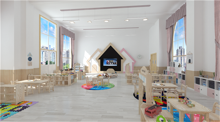 南方幼兒園室內整體設計：現代幼兒園教室