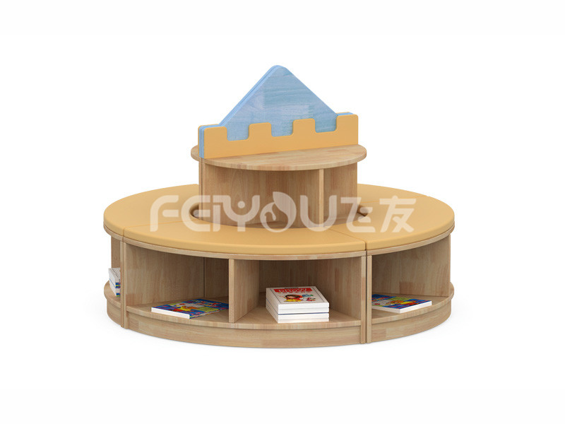 多功能學習互動城堡組合書柜-005