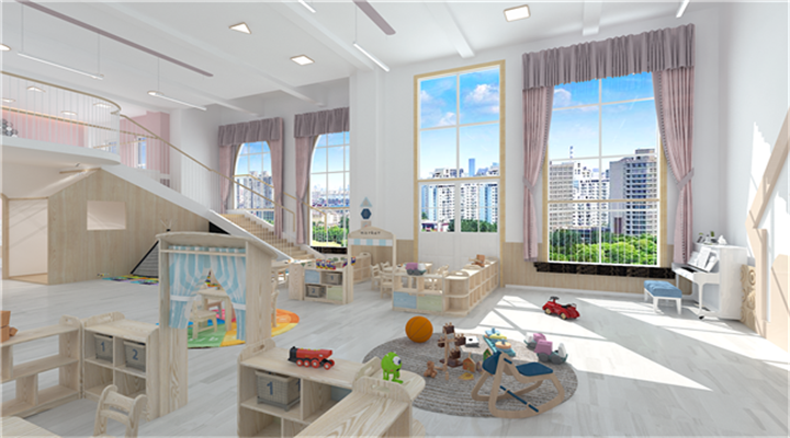 南方幼兒園室內整體設計：現代幼兒園教室