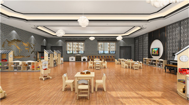 南方幼兒園室內整體設計：新中式教室