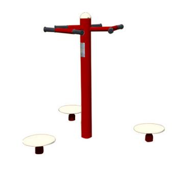 小區健身器材/三人站式扭腰