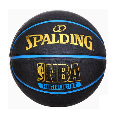 斯伯丁Highlight系列橡膠室外籃球(藍色)
