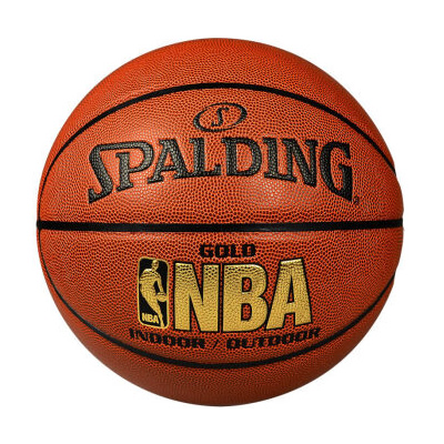 斯伯丁NBA LOGO金色經典籃球