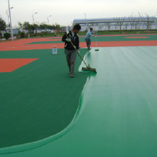 供應優冠之星彈性塑膠球場材料施工 彈性塑膠球場材料施工硅PU球場