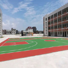 合鋒涂裝公司承接蕪湖等地區耐磨防滑型硅PU球場地坪工程施工 球場地坪 耐磨球場地坪