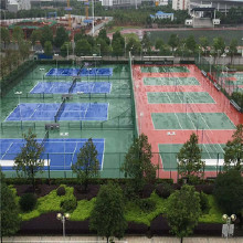 諾威騰 深圳標準認證無毒無害 硅PU球場材料 籃球場 羽毛球場 網球場 水性硅PU 硅PU材料廠家 硅PU球場價格