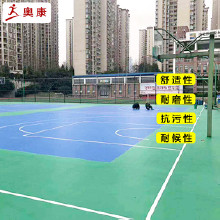 室外小區籃球場橡膠施工天津寶坻丙烯酸球場修補