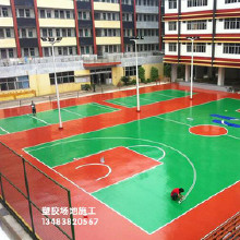 喀什市硅PU籃球場 籃球場地設計施工一體籃球場翻新 龍泰體育