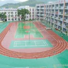 全國籃球場地施工硅PU場地 硅PU籃球場 運動場施工造價 人造草坪 電話聯系